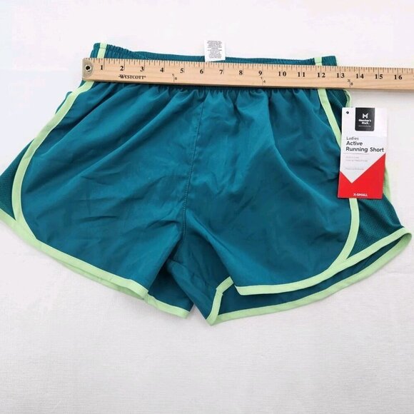Members Mark 3" Inseam Elastic Waistband Lined Active Short Womens XS Teal - Picture 5 of 5